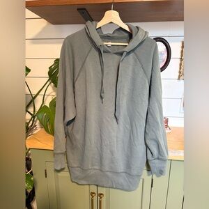 Aerie Cozy Pullover Hoodie size small- green.